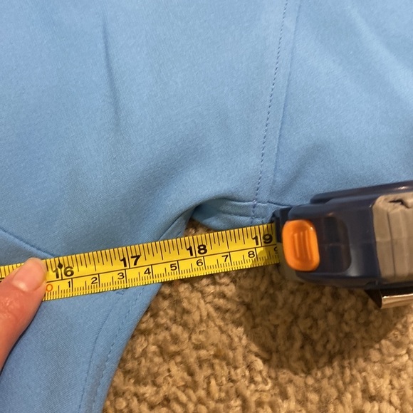 VICTORIA BECKHAM Women’s Crepe Flared Midi Dress in Blue Business Casual Minimal - Picture 9 of 12